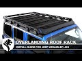 video thumbnail: Roof Cargo Carrier Storage Rack Fits 2018-2024 Jeep Wrangler JLU 4 Dr | Color Inserts | TG-RR1J33558-Ejkp03Stexk