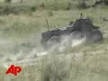 Raw Video Army Crusher Robot in Action