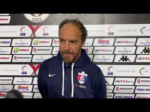 Mister Zironelli al termine di Arezzo-Sambenedettese 2-3