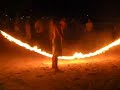 Drunk dude at full moon party jumping the rope Drunk dude at full moon party jumping the rope