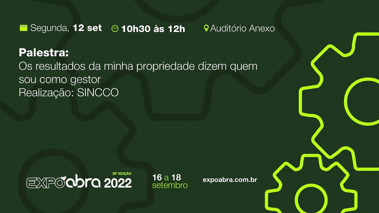Palestra – Os resultados da minha propriedade dizem quem sou como gestor.