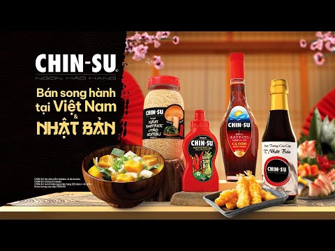 CHIN SU hạt nêm nấm shiitake & tảo kombu Bán song hành Việt Nam & Nhật Bản