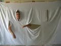 Esibizione del grande artista su Rai Uno riproposta da me, fatta con un vecchio lenzuolo. Cosciente di essere ben lontano dalla sua arte.