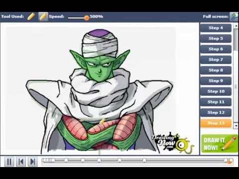 how to draw piccolo from dragon ball z