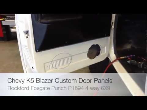 How To Install Rockford Foasgate Punch P1694 6×9 Speakers 1969-1975 Chevrolet K5 Blazer