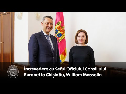 President Maia Sandu had a meeting with the Head of the Council of Europe Office in Chisinau, William Massolin