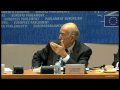 The Honorary President of Atomium Culture, Mr V. Giscard d'Estaing speaks at the public launch and first conference of the permanent platform for European excellence about the future of Europe and the role of the leading actors of the knowledge society: universities, business and press