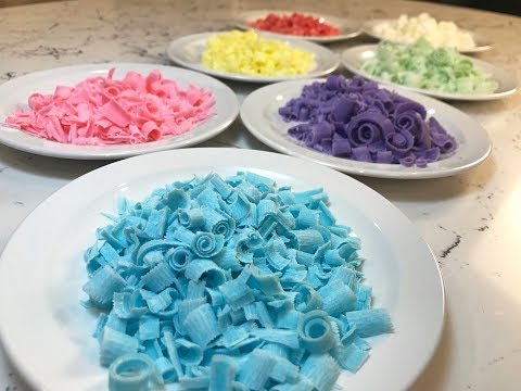 video-linktoworks-Colorful Chocolate Curls - Easter Chocolate Ideas -...
