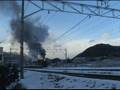 SL重連 C57-180+D51-498+雪景色