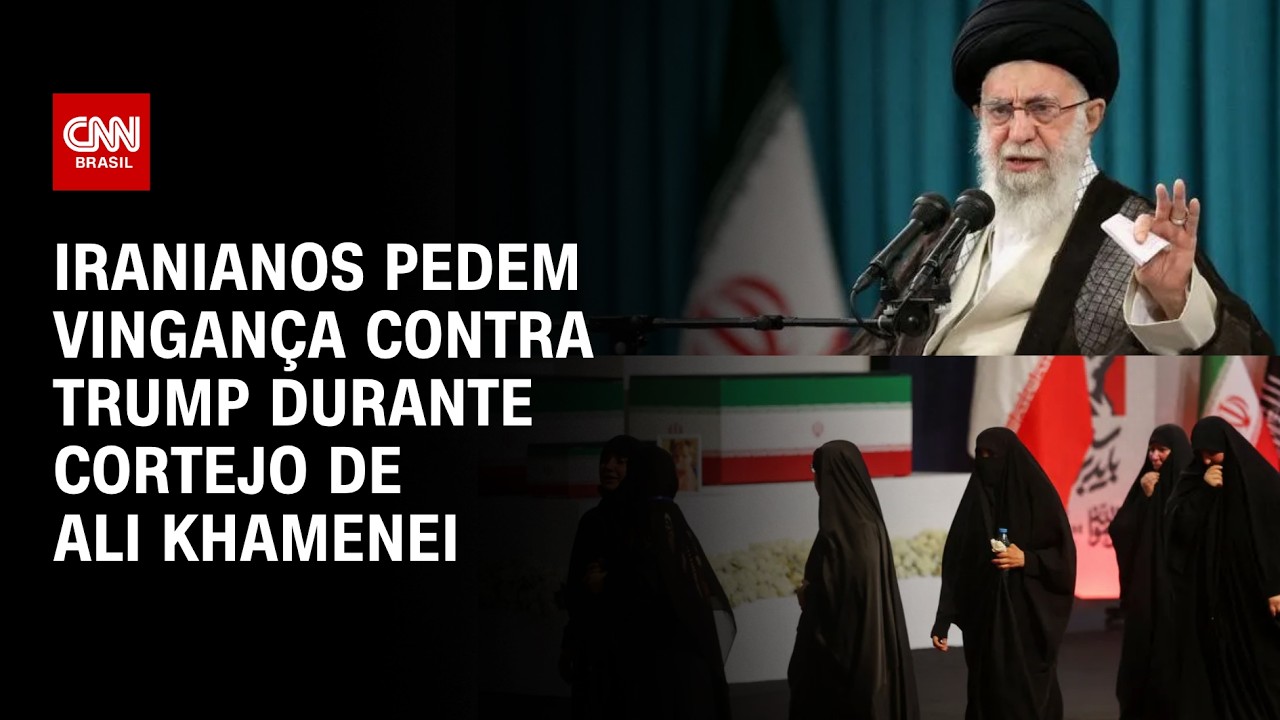 Funeral de Ali Khamenei, líder do Irã, reúne multidão em Teerã e vira demonstração de força; entenda