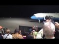 Air Force One Lands in Cleveland, Ohio - President Obama's America Forward! Tour
