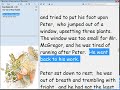 Peter Rabbit, talking document