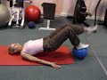 medicine ball leg extension