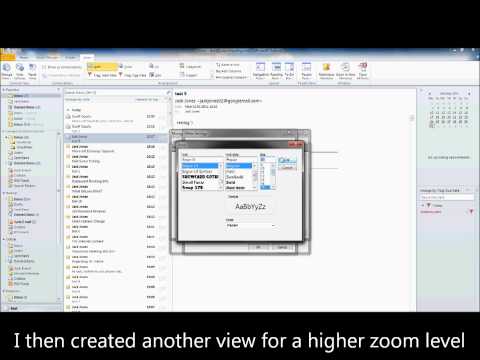 how to reduce zoom in outlook