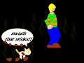 Funny Cartoon Man Farting On Cat