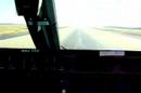 Landing in Dallas from cockpit jumpseat