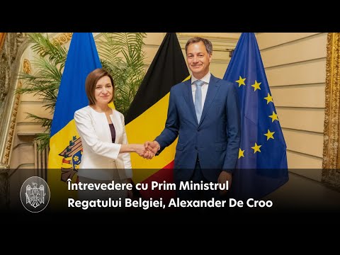 The Head of State discussed the Moldovan-Belgian relations with Belgian Prime Minister Alexander De Croo