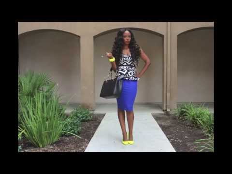 GET READY WITH ME: NEON YELLOW & NAVY BLUE