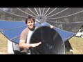 SATELLITE DISH CONVERSION Huge Parabolic Mirror Solar Power Reflective Film