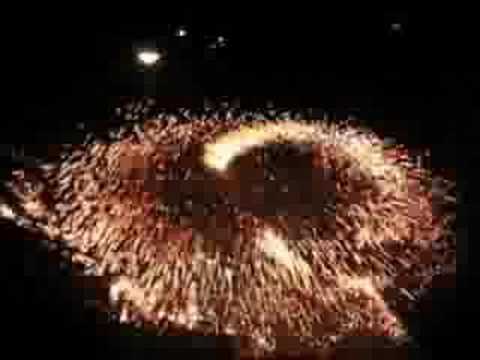 Steel Wool FireWire Burning