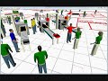 Airport; Flexsim Simulation Model