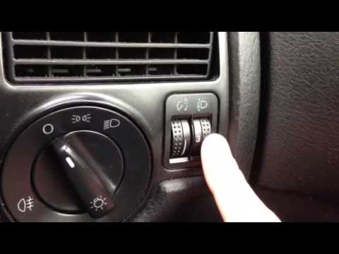 how to adjust mk4 golf headlights