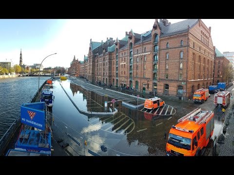 So wtete Sturmtief Herwart ber Hamburg