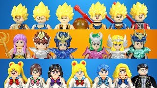 Sailor Moon Dragon Ball Super Saiyan Saint Seiya Knights of the Zodiac Unofficial LEGO Minifigures by pinoytoygeek