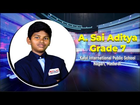 Kalvi Talks | Season 4 | A. Sai Aditya - Grade 7 | The Unique Cultural Identity of India