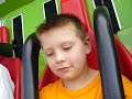 funny video of my nephew on the Cliff Hanger ride
