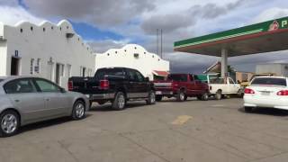 Caos en Cuauhtémoc por desabasto de gasolina y compras de pánico.