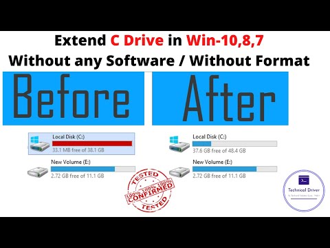 video-linktoworks-How to Extend C Drive in Windows 10 ,8,7 without any...
