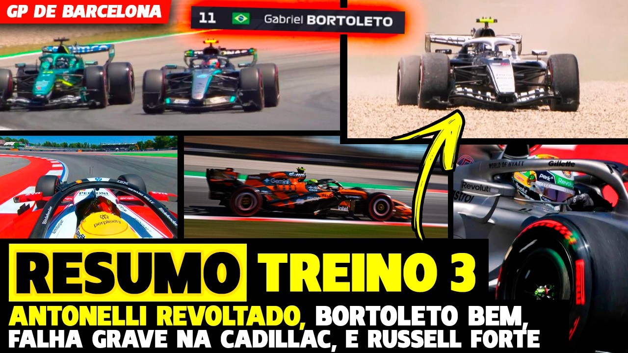 🚨TL3: ANTONELLI REVOLTADO COM MERCEDES, FALHA TÉCNICA NA CADILLAC E BORTOLETO BEM | FÓRMULA 1