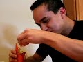 Tim eats the Napalm Taco from Taco Bell