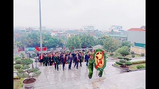 Viếng anh hùng liệt sỹ, dâng hương tại Đài tưởng niệm Bác Hồ nhân dịp Tết Nguyên đán Canh Tý