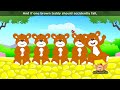Five Brown Teddies - Nursery Rhyme with Lyrics