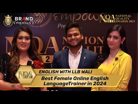 English with Llbwali | Red Carpet Interview at National Quality Awards 2024 By Brand Empower