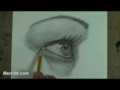 how to draw girl eyes