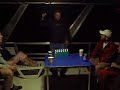 Darren Playing Boardgame on Lake Powell Houseboat Trip