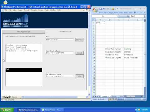 FileMaker Excel EDI in Windows Using FileMaker Excel EDI in Windows Using