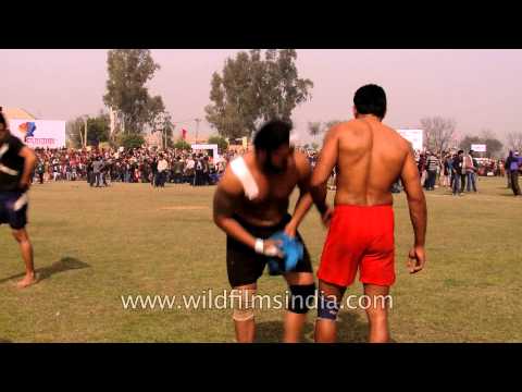 Break time for the Kabaddi players