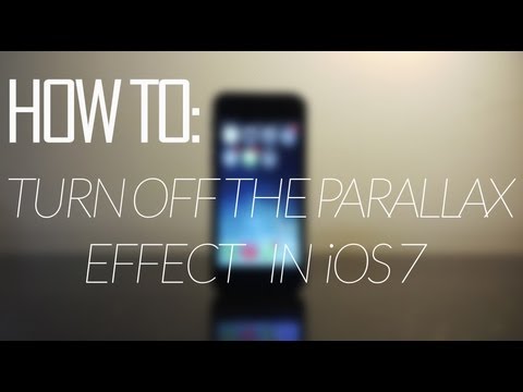 how to turn off parallax effect
