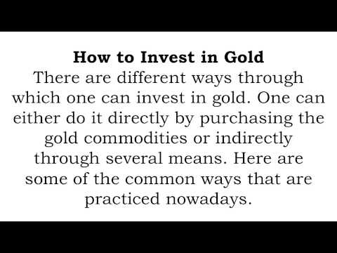 Why Should You Invest In Gold? Advantages Of Gold Investing