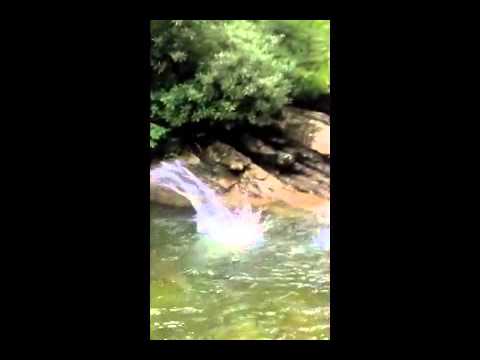how to get to skinny dip falls nc