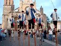 fêtes st jean à bazas, arrivée du folklore sur la place
