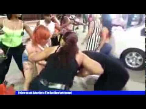 women topless boxing