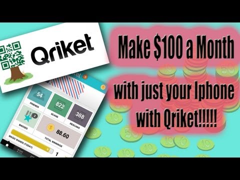 How to make free Money with Iphone/Ipad/Ipod/Android - Qriket