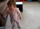 Kaitlin hunting Easter eggs - part 1