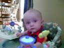Toby eating
