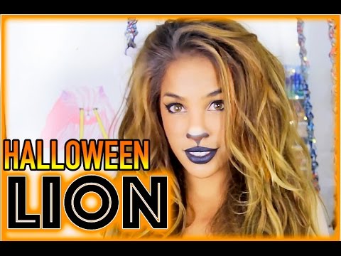 GRWM: 10 Minute Lion Halloween Hair + Makeup! |AndreasChoice